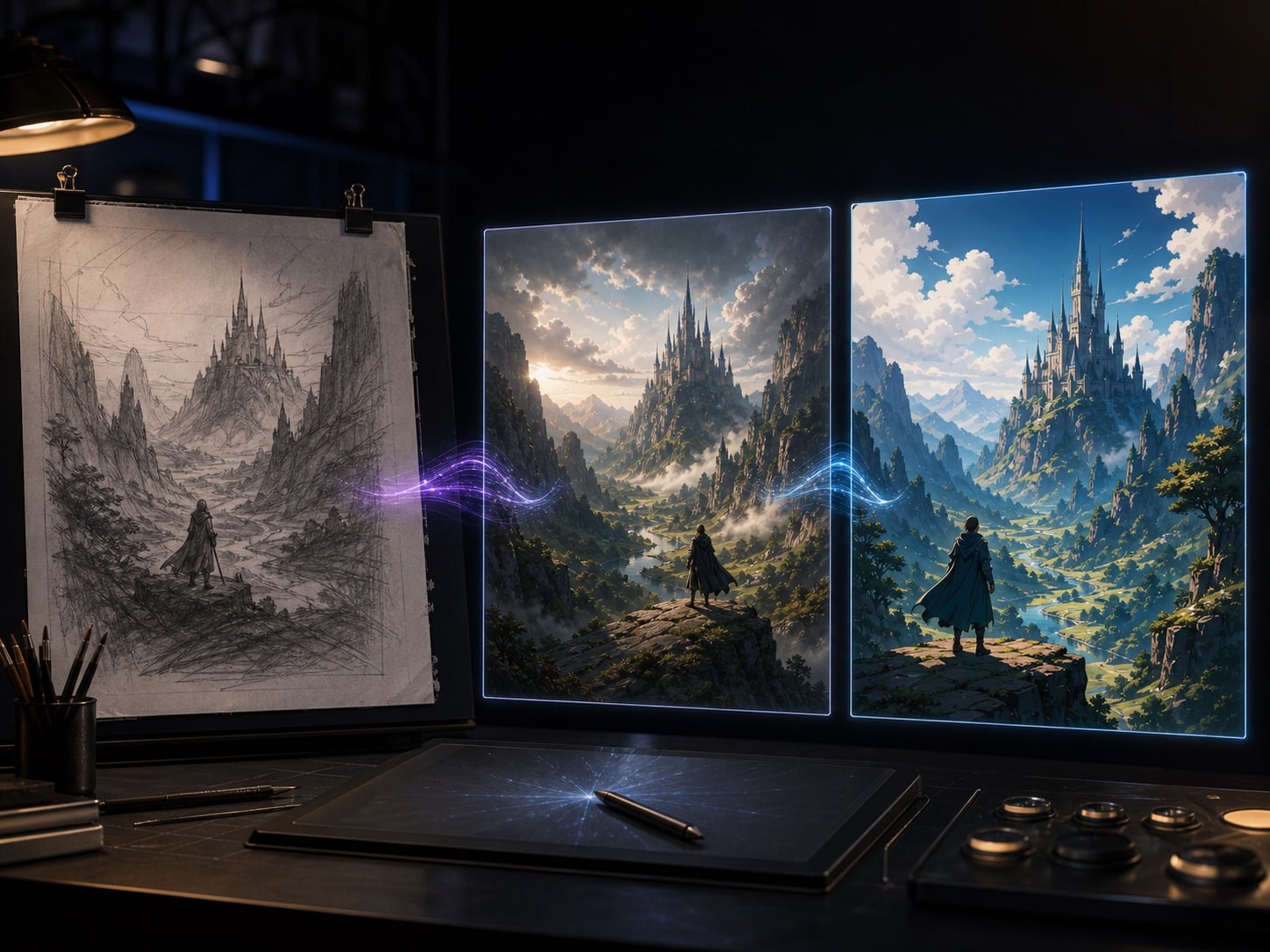 Concept image to usable asset