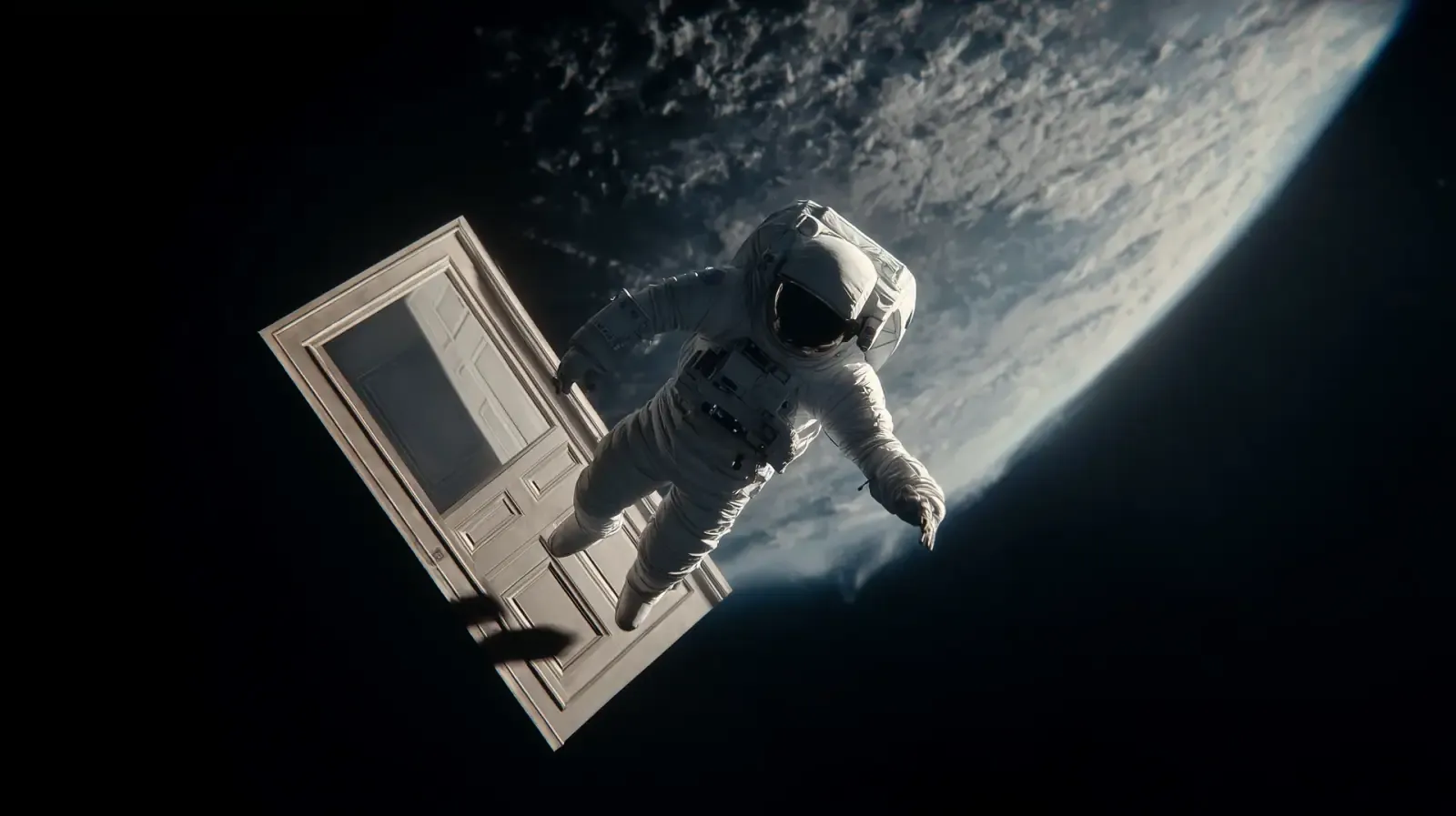 Astronaut floating in an image to video AI hero preview
