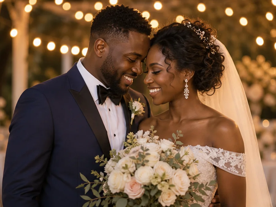 Wedding photo animation starting frame