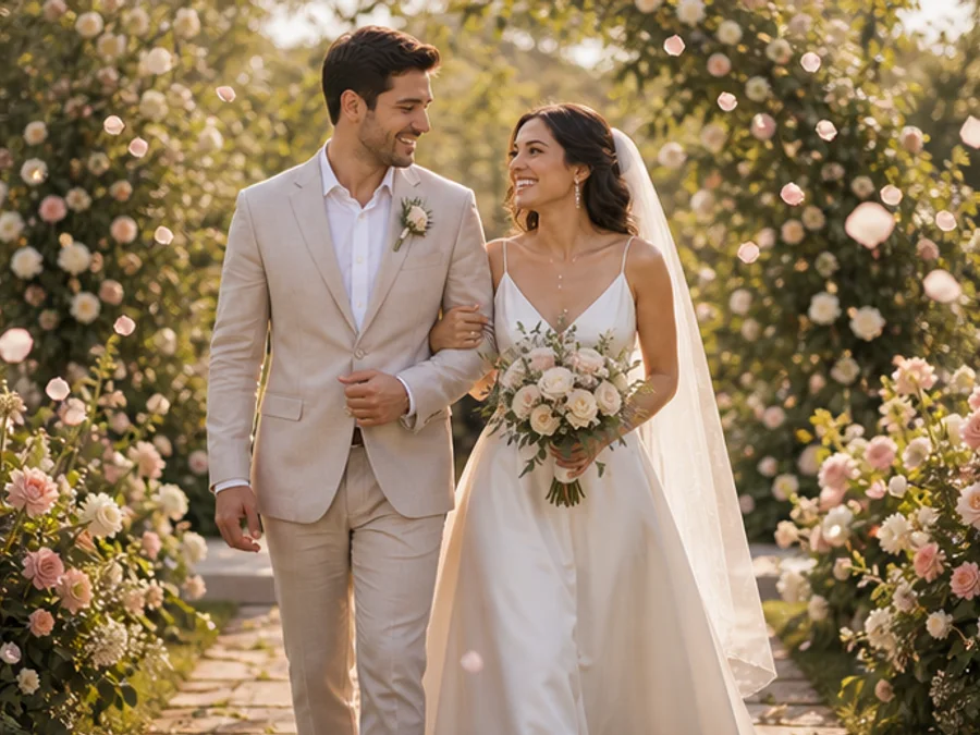 Wedding social video frame